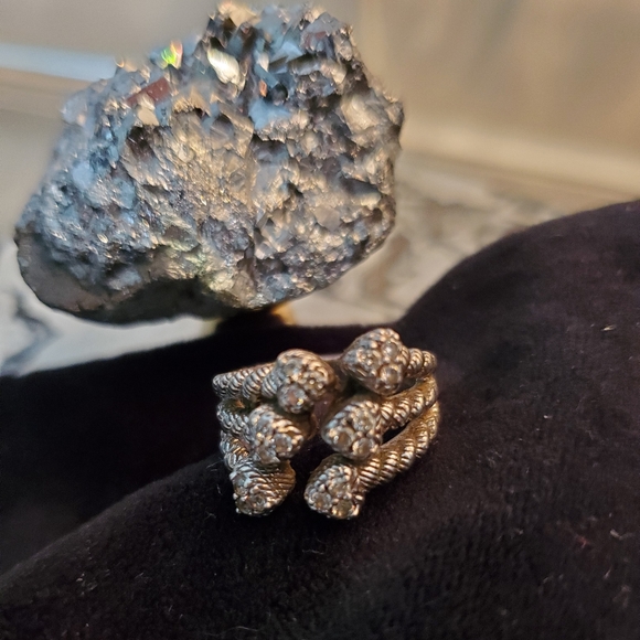 JUDITH RIPKA 925 silver 6 Hearts Ring 💍 6 - Picture 3 of 3